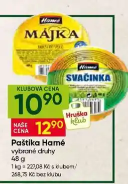 Hruška Paštika Hamé nabídka