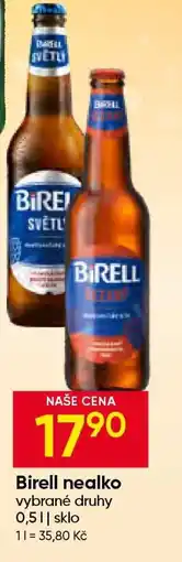 Hruška Birell nealko nabídka