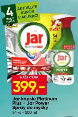 Hruška Jar kapsle Platinum Plus + Jar Power Spray do myčky nabídka