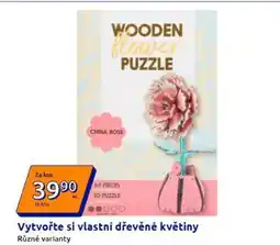 Action WOODEN flower PUZZLE nabídka