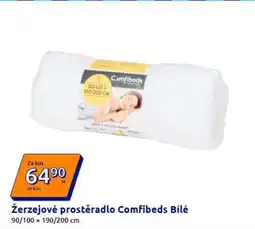 Action Žerzejové prostěradlo Comfibeds Bílé nabídka