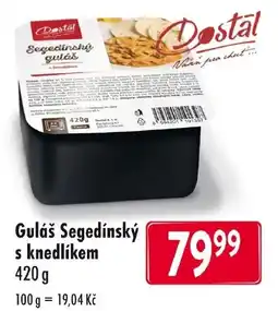 Qanto Dostál guláš s knedlíkem nabídka