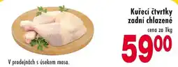 Qanto Kuřecí čtvrtky zadní chlazené nabídka