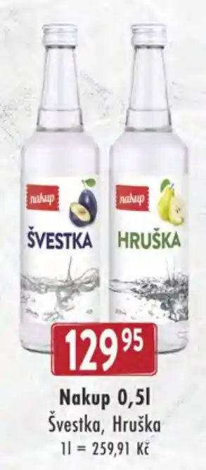 Nakup švestka, hruška
