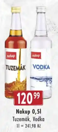 Qanto Nakup Tuzemák Vodka nabídka