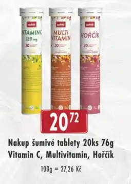 Qanto Nakup šumivé tablety Vitamin C, Multivitamin, Hořčík nabídka