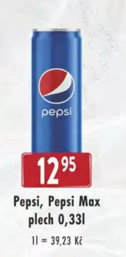 Qanto Pepsi, Pepsi Max nabídka