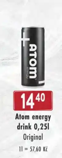 Qanto Atom energy drink nabídka