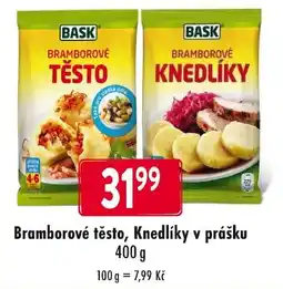 Qanto Bask bramborové těsto, knedlíky v prášku nabídka