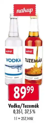 Qanto nakup Vodka/Tuzemák nabídka