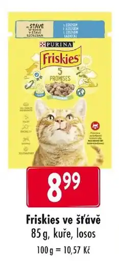 Qanto Friskies ve šťávě nabídka