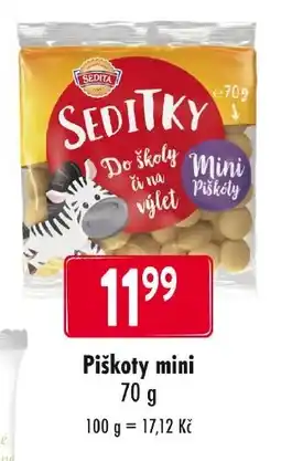 Qanto Seditky Piškoty mini nabídka