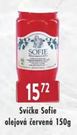 Qanto Svíčka Sofie olejová červená nabídka