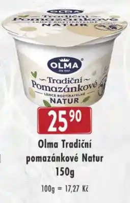 Qanto Olma tradiční pomazánkové natur nabídka