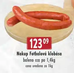 Qanto Nakup Fotbalová klobása nabídka