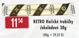 Qanto Retro hořické trubičky čokoládové nabídka