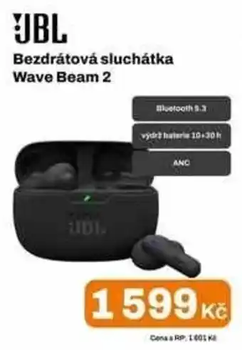 JBL Bezdrátová sluchátka Wave Beam 2