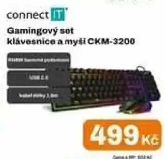 Connect Gamingový set klávesnice a myši CKM-3200
