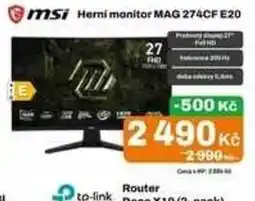 Expert msi herni monitor mag 274cf e20 nabídka