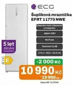 Expert Ecg šupliková mraznička efrt 11770 nwe nabídka