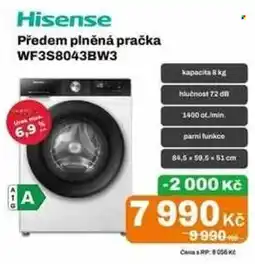 Expert Hisense předem plněná pračka WF3S8043BW3 nabídka