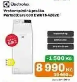 Expert Electrolux vrchom plněná pračka perfectcare 600 ew6tna262c nabídka