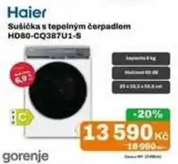 Expert Haier sušička s tepelným čerpadlem hd80-cq387u1-s nabídka