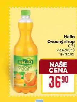 Billa Hello Ovocný sirup nabídka