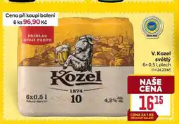 Billa V. Kozel světlý 6x0,51, plech nabídka