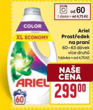 Billa Ariel Prostředek na praní 60-63 dávek nabídka