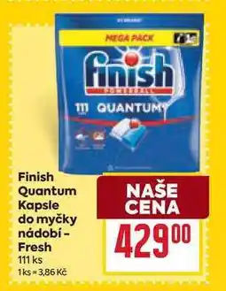 Billa Finish Quantum Kapsle do myčky nádobí - Fresh 111 ks nabídka
