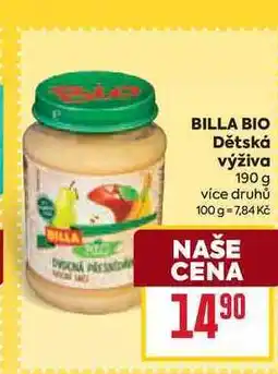 Billa BILLA BIO Dětská výživa nabídka