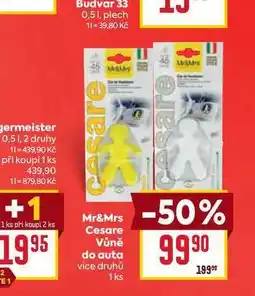 Billa Mr&Mrs Cesare Vůně do auta 1 ks nabídka