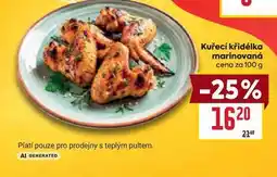 Billa Kuřecí křidélka marinovaná cena za nabídka