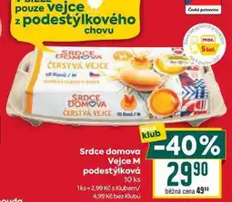 Billa Srdce domova Vejce M podestýlková 10 ks nabídka