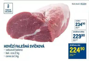 Hovězí falešná svíčková