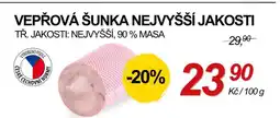 ZEMAN Vepřová šunka nejvyšší jakosti nabídka