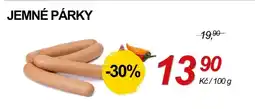 ZEMAN Jemné párky nabídka