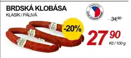 ZEMAN Brdská klobása nabídka