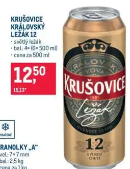 Makro Krušovice Královský ležák 12 nabídka