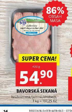 Lidl Bavorská sekaná nabídka