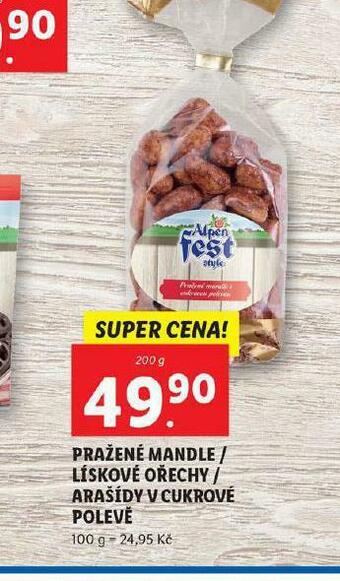 Lidl Lískové ořechy v cukrové polevě nabídka