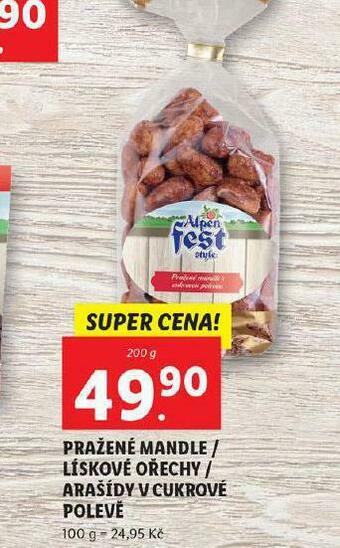 Lidl Pražené mandle nabídka