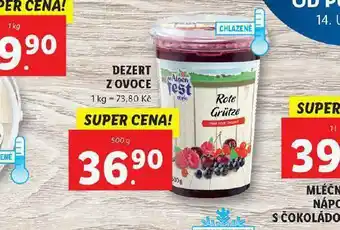 Lidl Dezert s ovoce nabídka