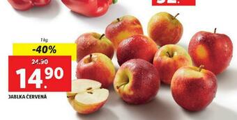 Lidl Jablka červená nabídka