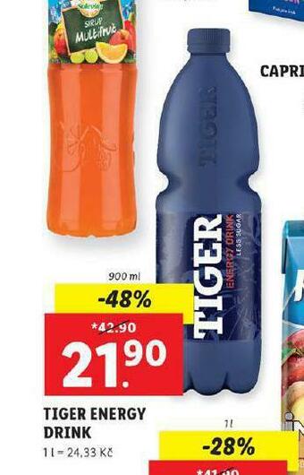 Lidl Tiger energy drink nabídka