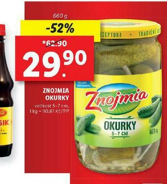 Lidl Znojmia okurky nabídka