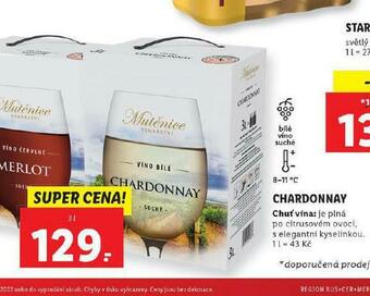 Lidl Chardonnay nabídka