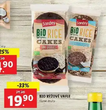 Lidl Bio rýžové vafle nabídka