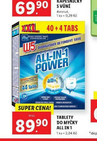 Lidl Tablety do myčky all in 1 nabídka